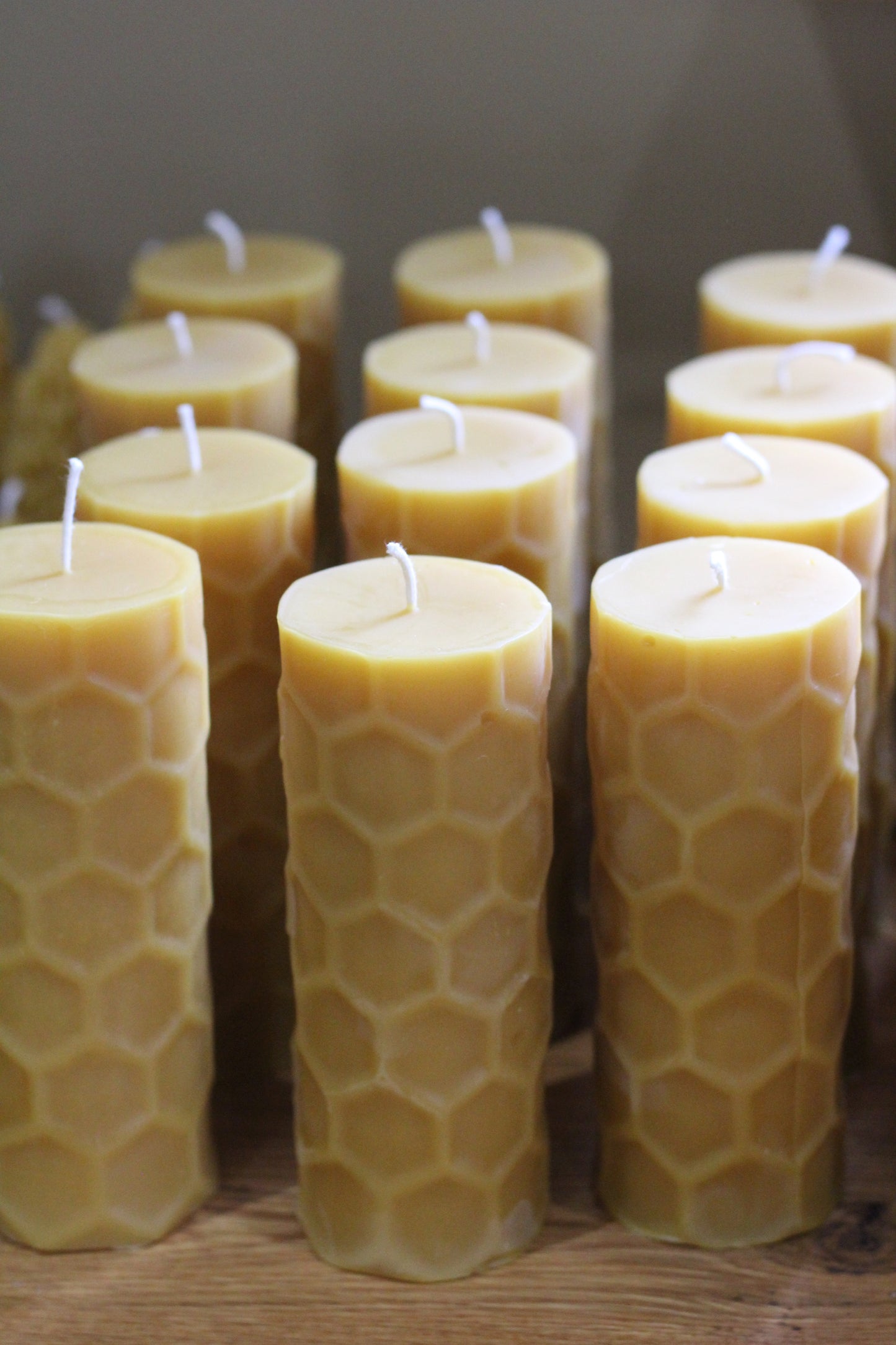 Honeycomb Pillar Candle