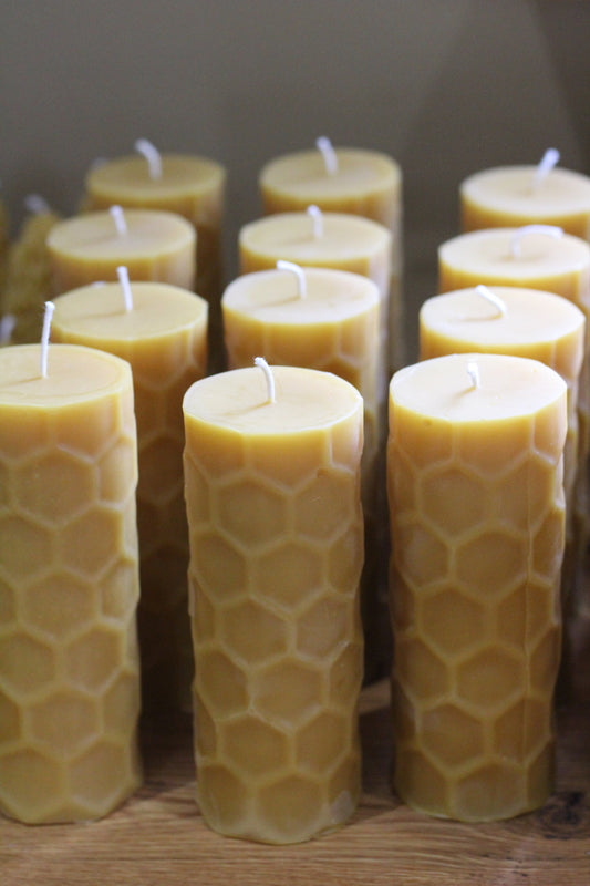 Honeycomb Pillar Candle