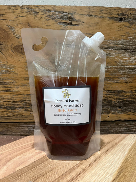 Honey Hand Soap Herbal Citrus Refill 36oz