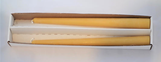 9" Beeswax Taper Candle Set